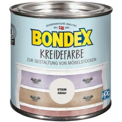 Bondex Kreidefarbe Stein grau 500 ml