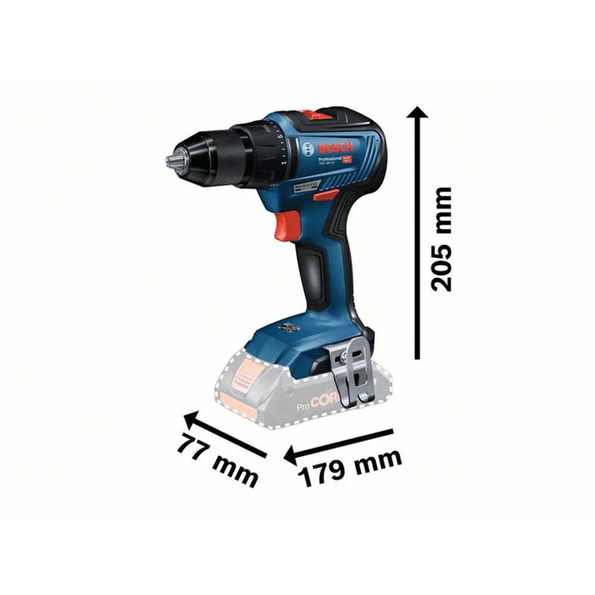 Bosch ProfessionalAkku-Bohrschrauber GSR 18 V mit 2 Akkus