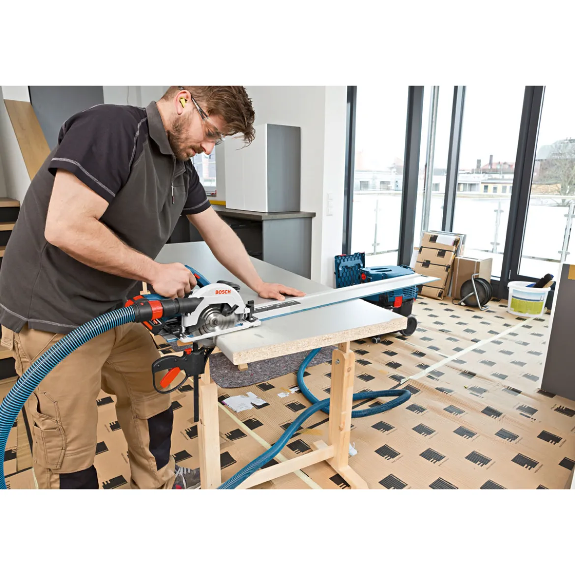 Bosch ProfessionalAkku-Kreissäge GKS 18V-57 G solo