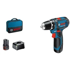 Bosch ProfessionalAkkuschrauber-Set GSR 12V 15 4-teilig