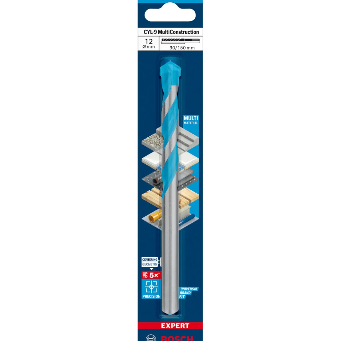 Bosch ProfessionalExpert CYL-9 MultiConstruction Bohrer 12 x 90 x 150 mm d 10 mm