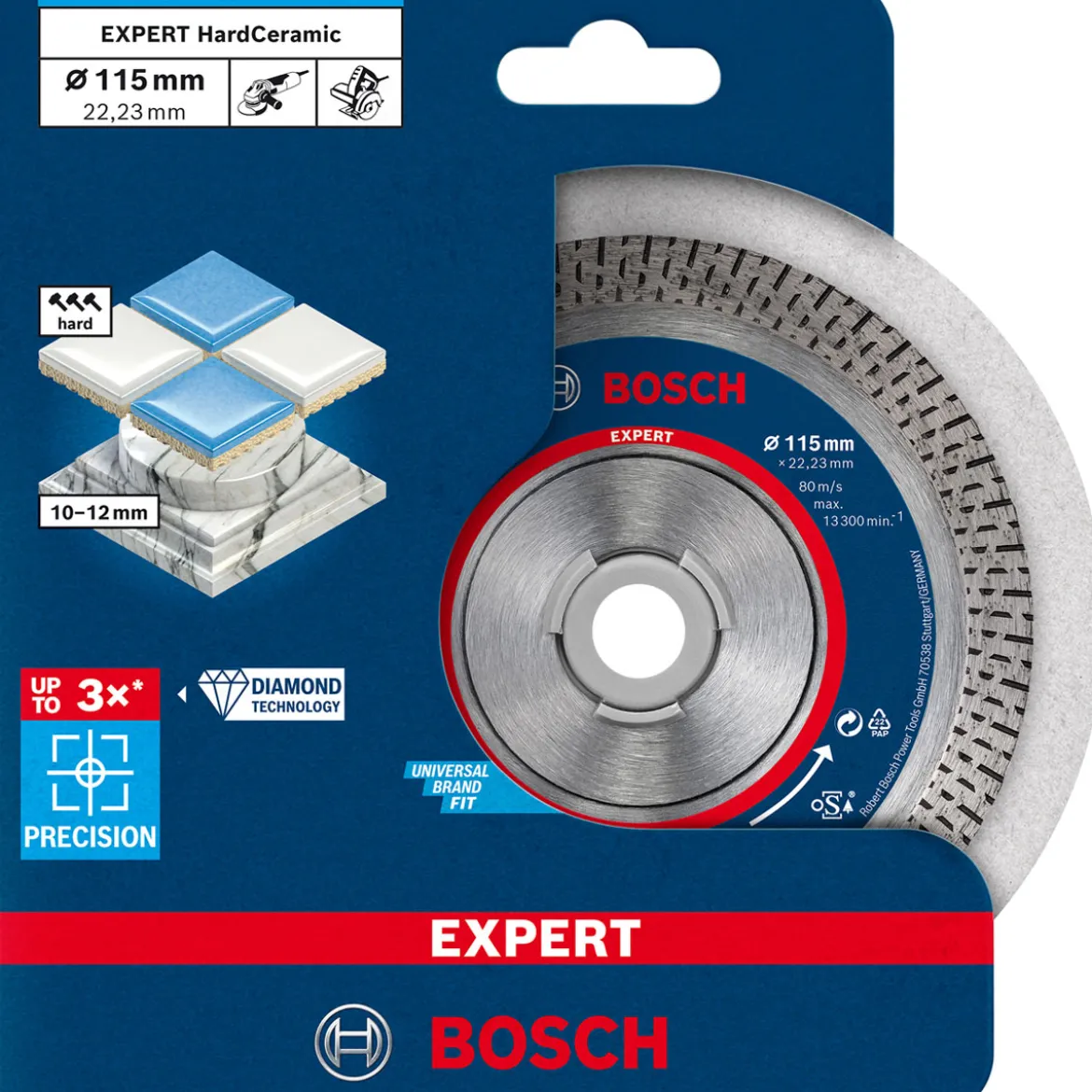 Bosch ProfessionalExpert HardCeramic Diamanttrennscheiben 115 x 22,23 x 1,4 x 10 mm