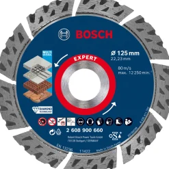 Bosch ProfessionalExpert MultiMaterial Diamanttrennscheiben 125 x 22,23 x 2,2 x 12 mm