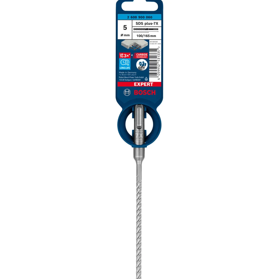 Bosch ProfessionalExpert SDS plus-7X Hammerbohrer 5 x 100 x 165 mm