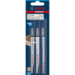 Bosch ProfessionalExpert Wood 2-side clean Stichsägeblatt-Set 3- teilig T308B/BO