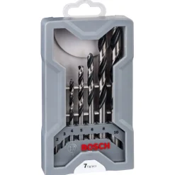 Bosch ProfessionalHSS-Spiralbohrer-Set PointTeQ 7- teilig Mini-X-Line 2–8 mm