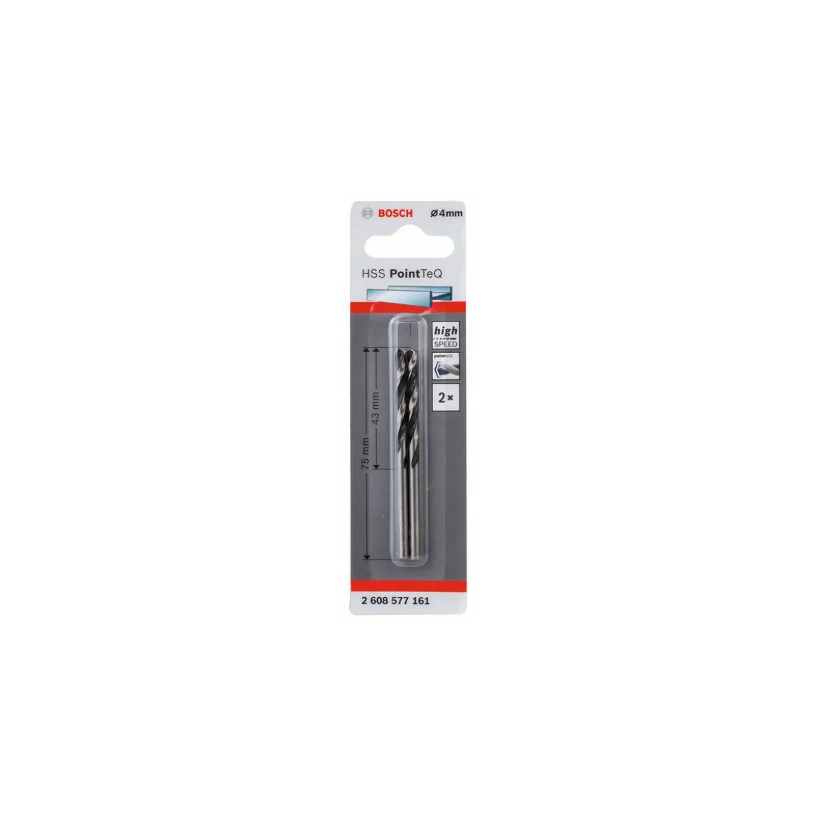 Bosch ProfessionalHSS-Spiralbohrer PointTeQ 4,0 mm