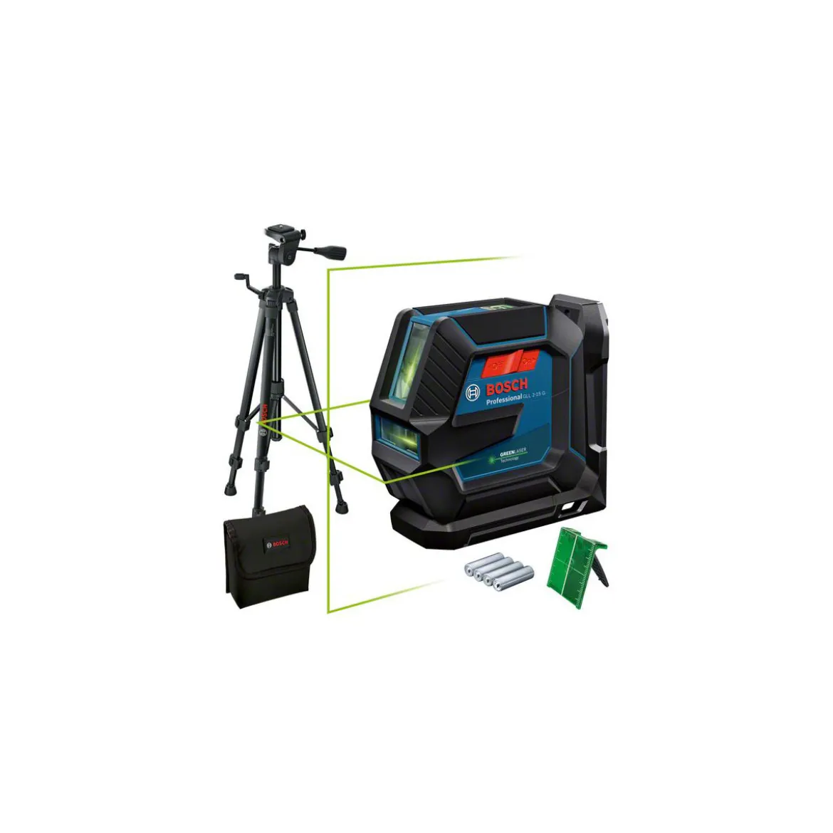 Bosch ProfessionalLinienlaser Set GLL 2-15 G grün