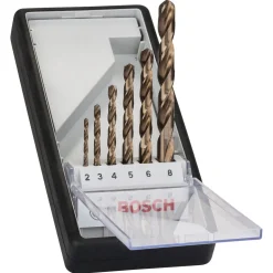 Bosch ProfessionalMetallbohrer-Set Robust Line HSS-Co 2–8 mm 6-teilig