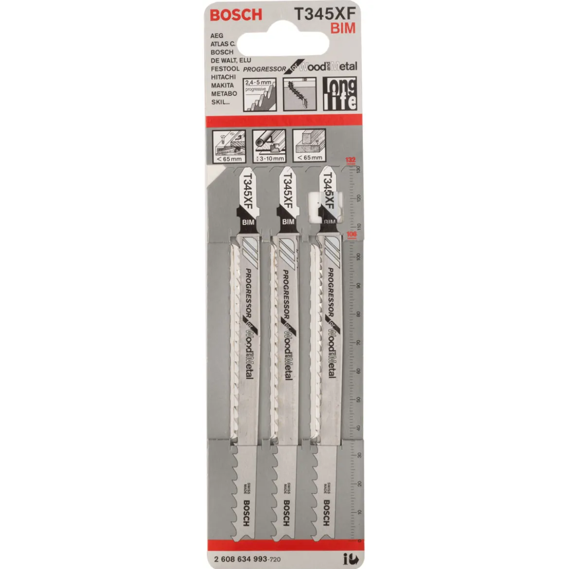 Bosch ProfessionalStichsägeblatt T 345 XF Progressor for Wood and Metal