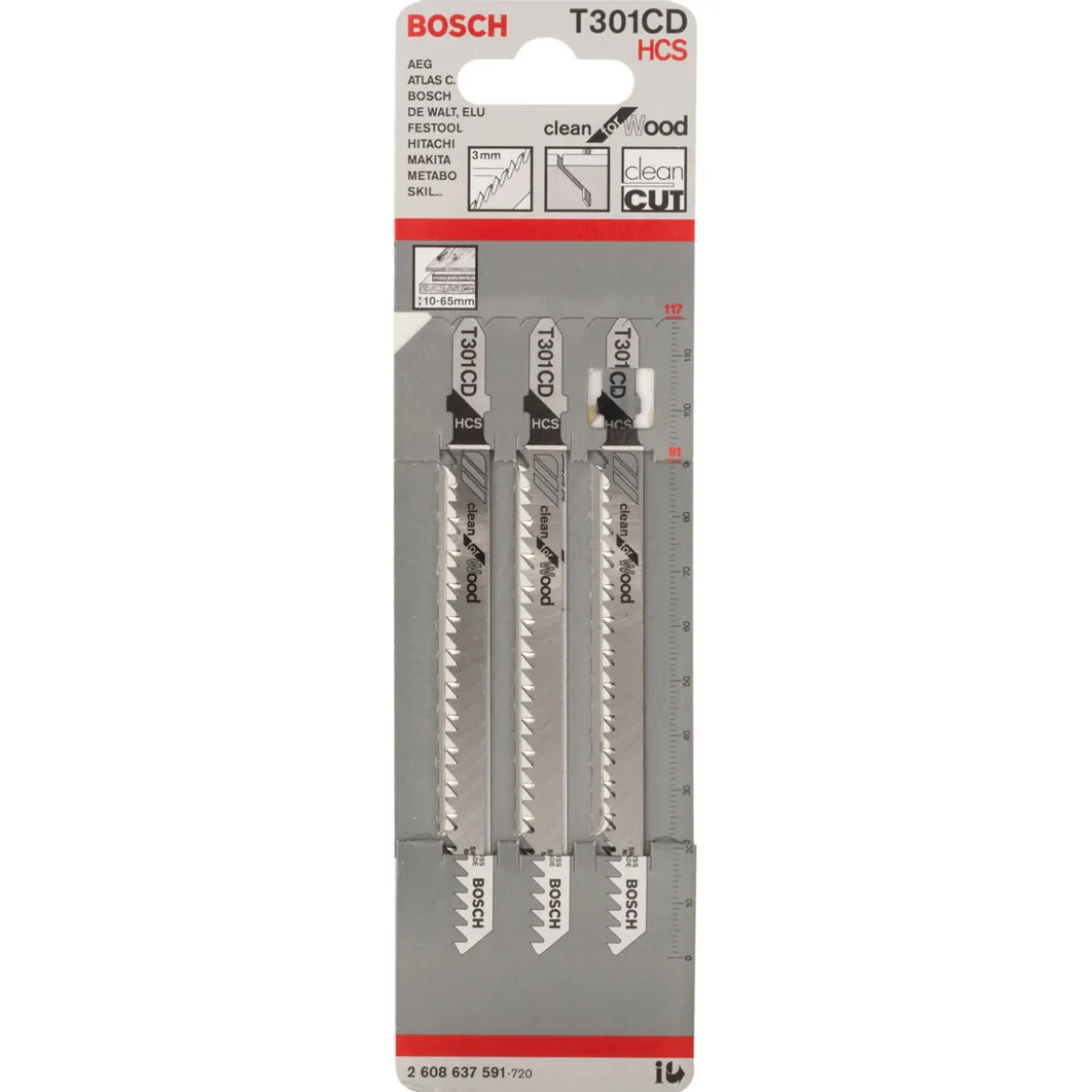 Bosch ProfessionalStichsägeblatt T 301 CD Clean for Wood