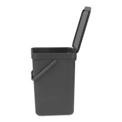 BRABANTIA Abfallbehälter Sort und Go 12 L grau