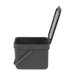 BRABANTIA Abfallbehälter Sort und Go 6 L grau