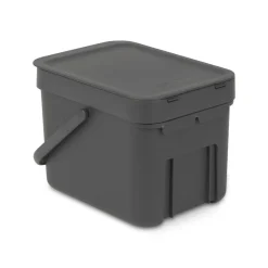 BRABANTIA Abfallbehälter Sort und Go 6 L grau