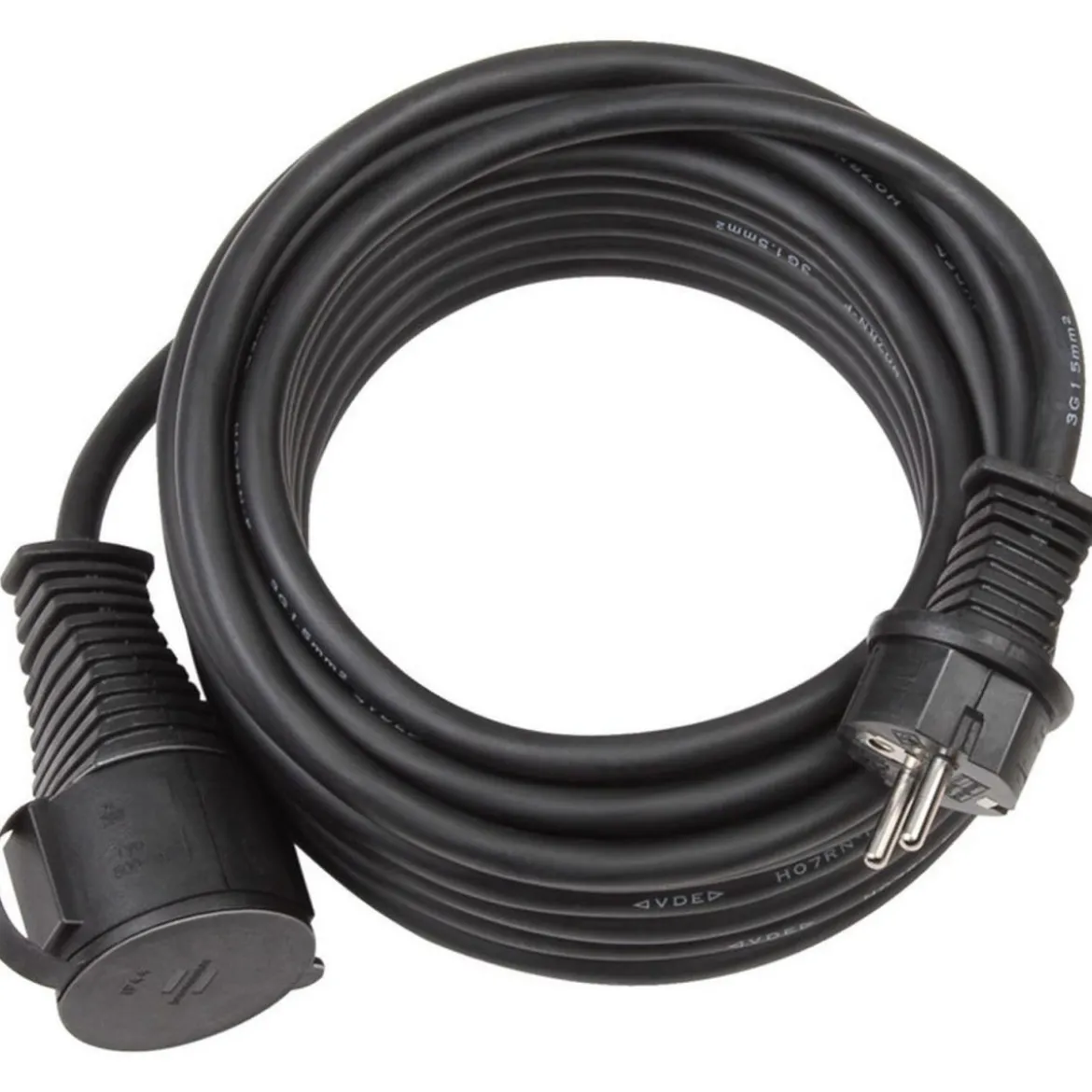Brennenstuhl Baustellen-Verlängerungskabel 10 m H07RN-F3G2.5 schwarz