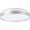 Brilliant Deckenleuchte Britt 33cm silber/weiß 22W 2300lm stufenlos dimmbar