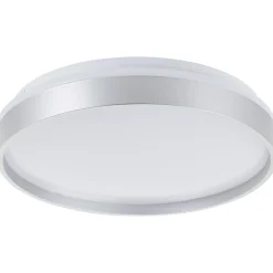 Brilliant Deckenleuchte Britt 33cm silber/weiß 22W 2300lm stufenlos dimmbar