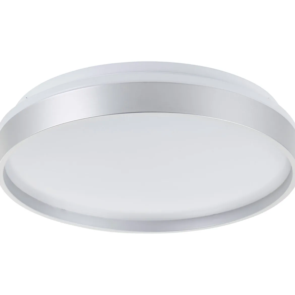 Brilliant Deckenleuchte Britt 33cm silber/weiß 22W 2300lm stufenlos dimmbar