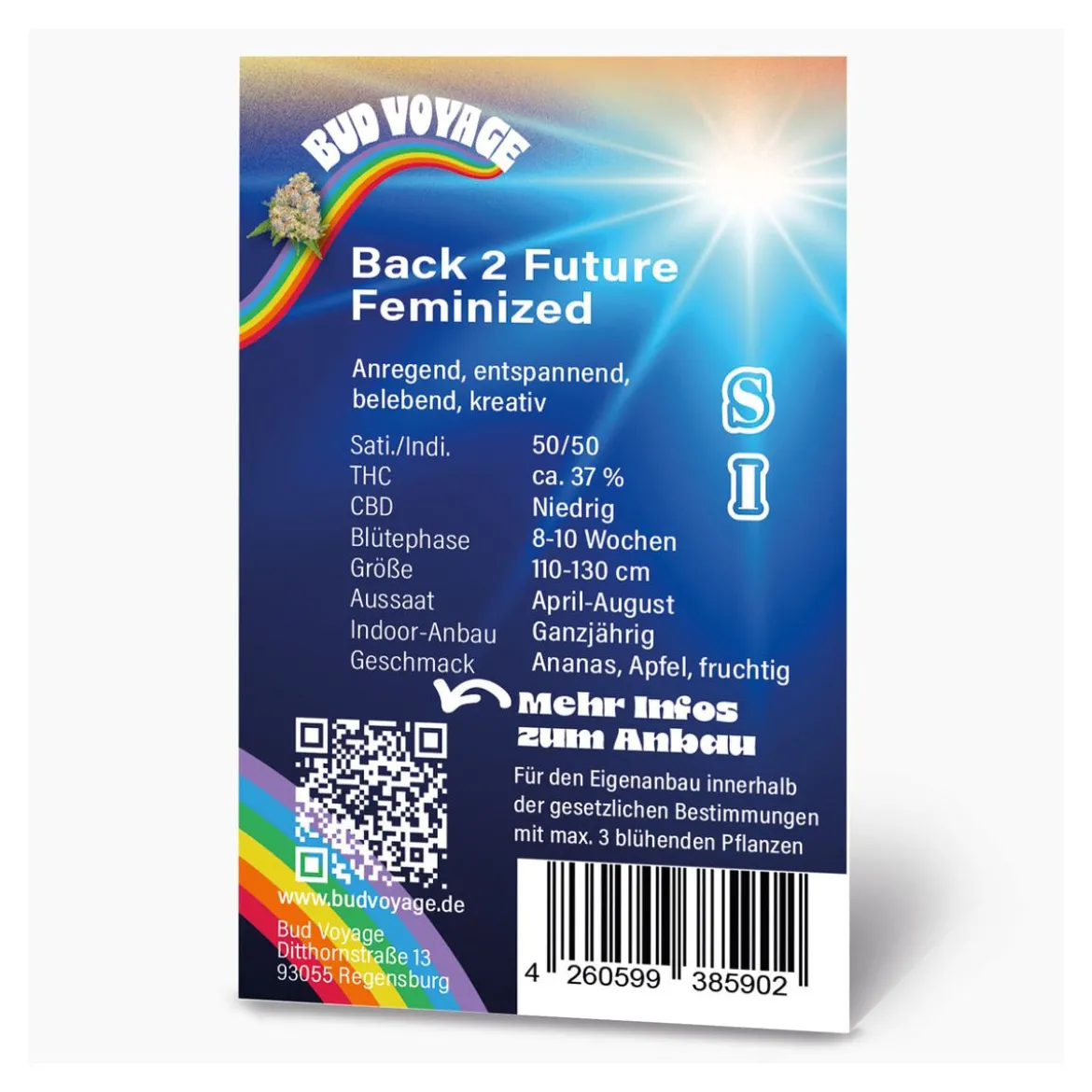 Bud Voyage Hanfsamen Back 2 Future Feminisiert