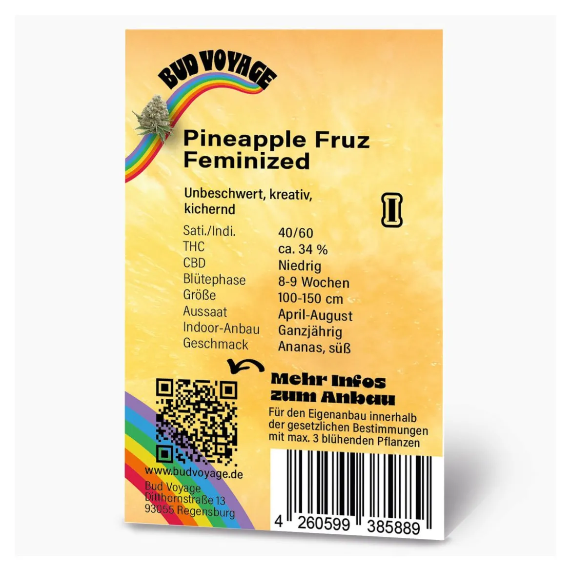 Bud Voyage Hanfsamen Pineapple Fruz Feminisiert