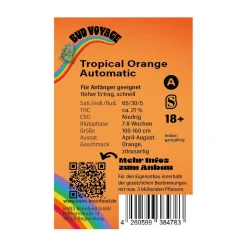 Bud Voyage Hanfsamen Tropical Orange Auto