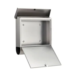 Burg Wächter Briefkasten Inoxstar 4710 mit Zeitungsfach silber
