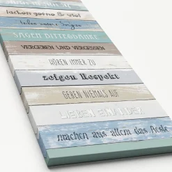 Canvas-Art Familienregeln 30 x 80 cm