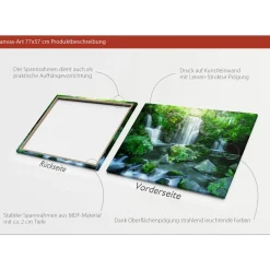 Canvas-Art Wasserfall 60 x 80 cm