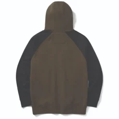 CAT Colorblock Hooded Sweatshirt army moss-black Gr. M
