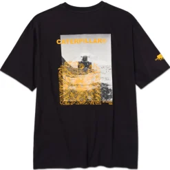 CAT Graphic T-shirt anthrazit Gr. 2XL