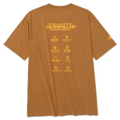 CAT Graphic T-shirt bronze Gr. L