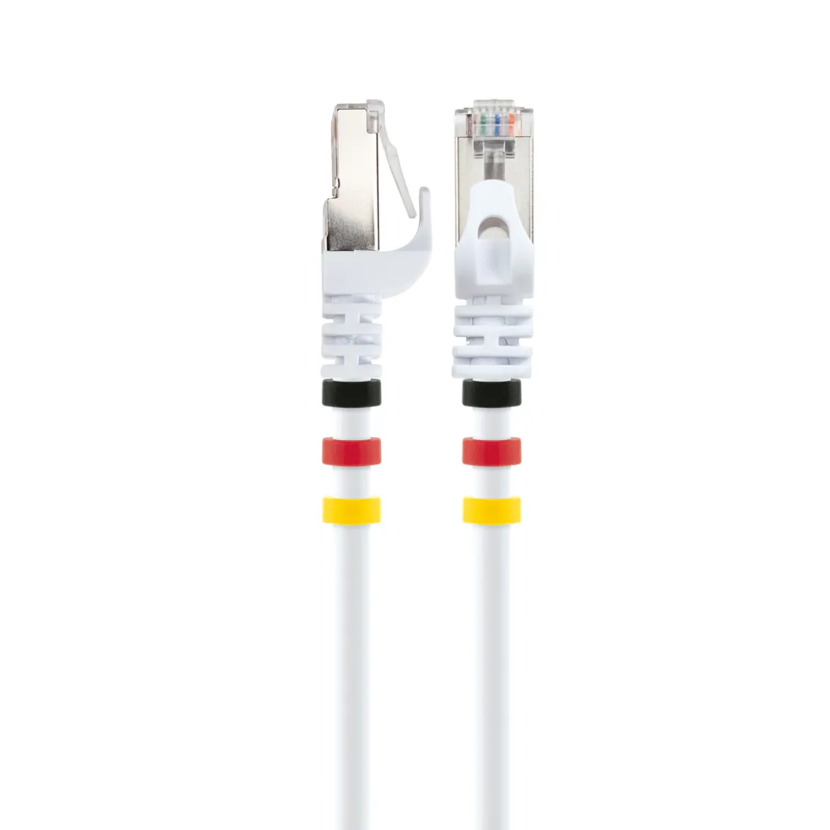 CAT7 Netzwerkkabel S/FTP 3Farbclips 10mweiss