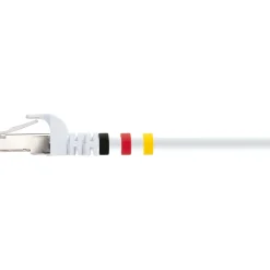 CAT7 Netzwerkkabel S/FTP 3Farbclips 0,5mweiss