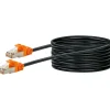 CAT7 Netzwerkkabel S/FTP 10m orange/sw