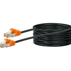 CAT7 Netzwerkkabel S/FTP 10m orange/sw
