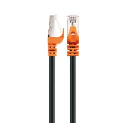 CAT7 Netzwerkkabel S/FTP 10m orange/sw