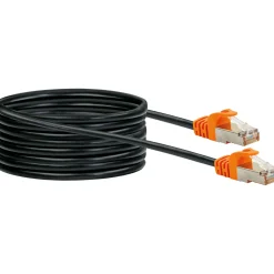 CAT7 Netzwerkkabel S/FTP 10m orange/sw