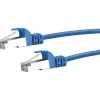 CAT6 S/FTP Netzwerkkabel 1,0m blaumax. 250 Mhz 1 Gbit/s