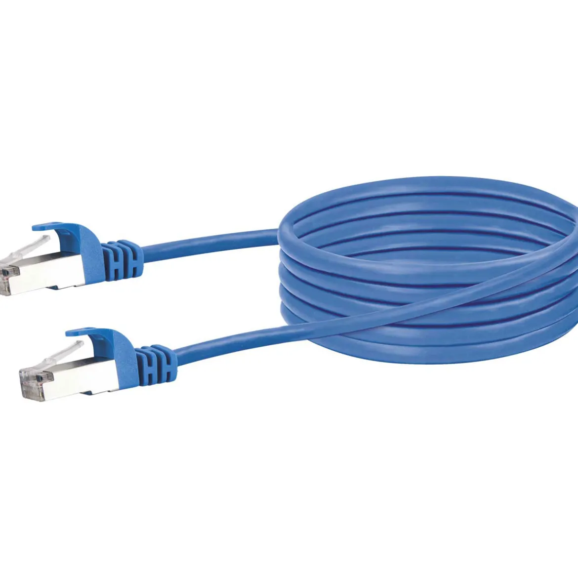 CAT6 S/FTP Netzwerkkabel 1,0m blaumax. 250 Mhz 1 Gbit/s