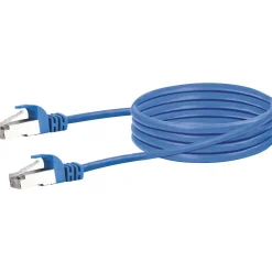 CAT6 S/FTP Netzwerkkabel 0,5m blaumax. 250 Mhz 1 Gbit/s