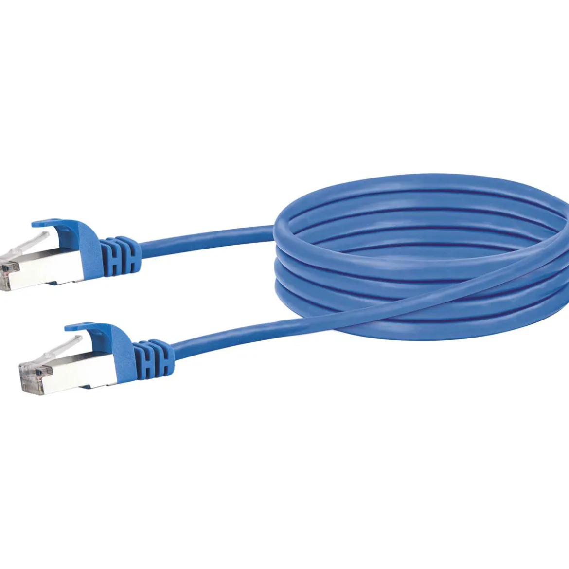 CAT6 S/FTP Netzwerkkabel 0,5m blaumax. 250 Mhz 1 Gbit/s