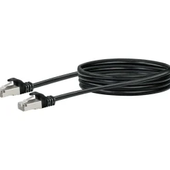 CAT6 S/FTP Netzwerkkabel 1,0m schwarzmax. 250 Mhz 1 Gbit/s
