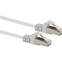 CAT6 U/FTP Netzwerk Flachkabel 1,5 mweiss
