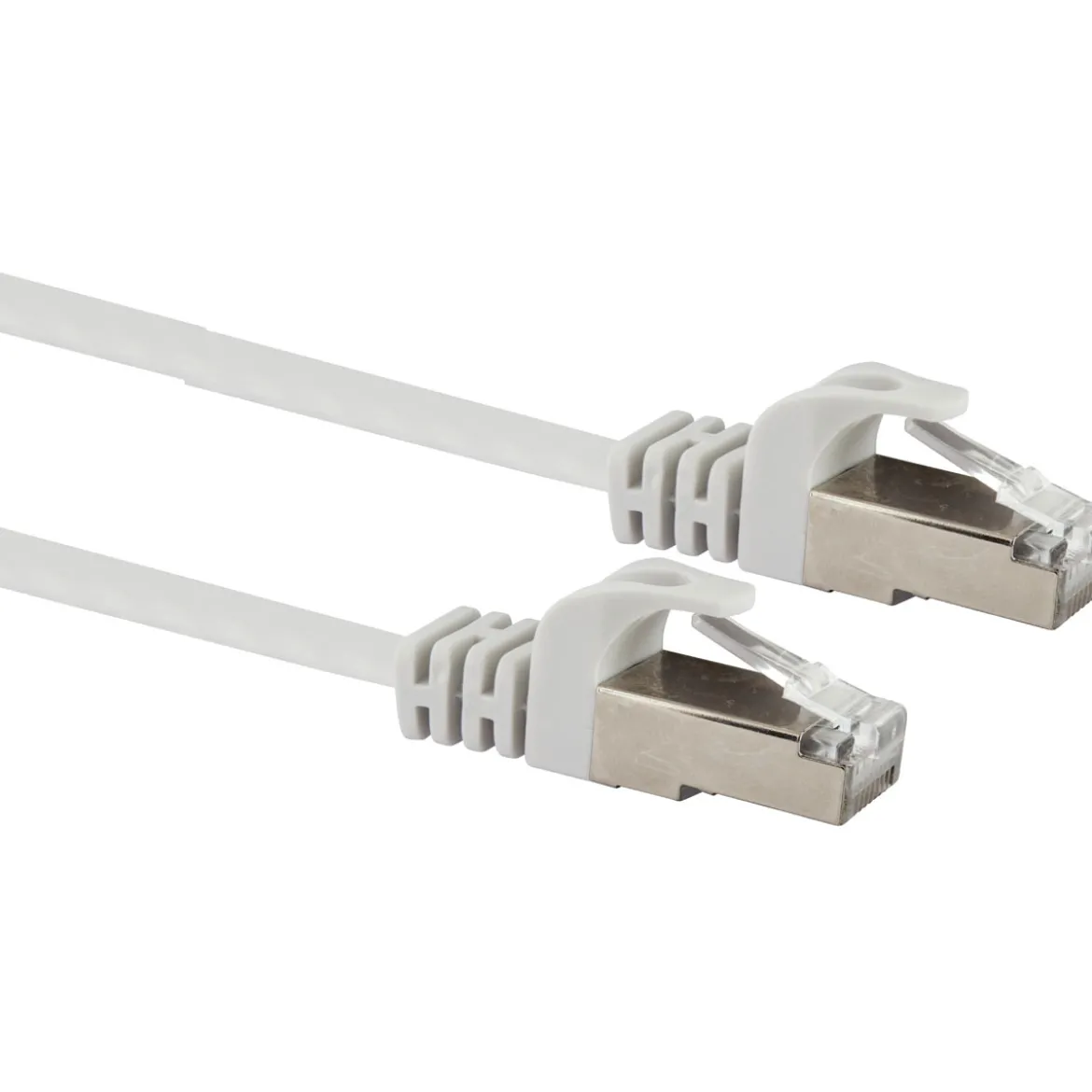 CAT6 U/FTP Netzwerk Flachkabel 1,5 mweiss