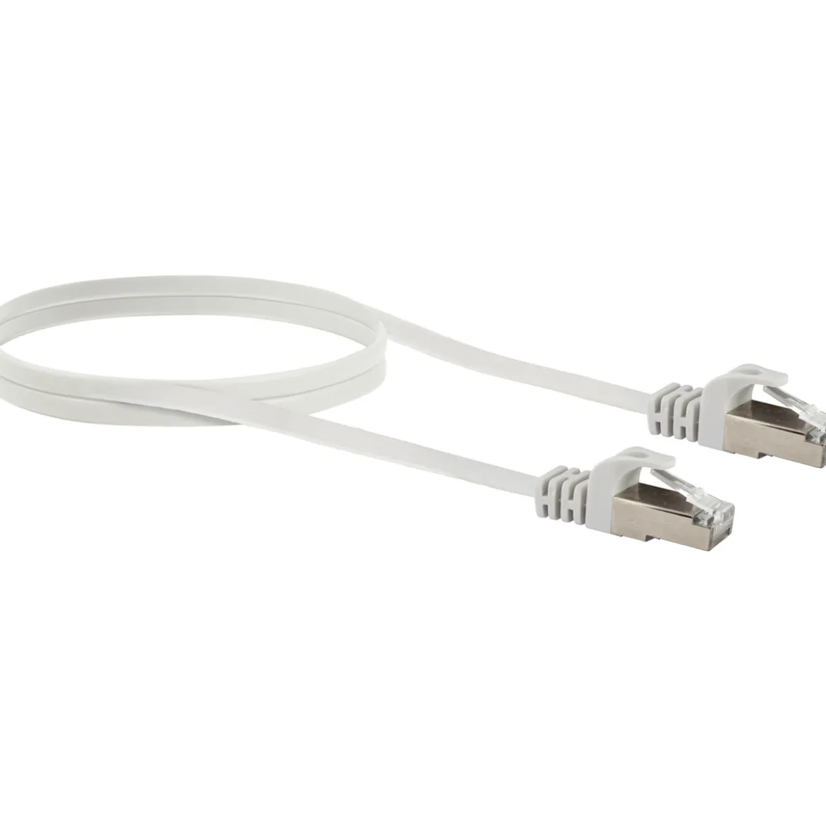 CAT6 U/FTP Netzwerk Flachkabel 1,5 mweiss