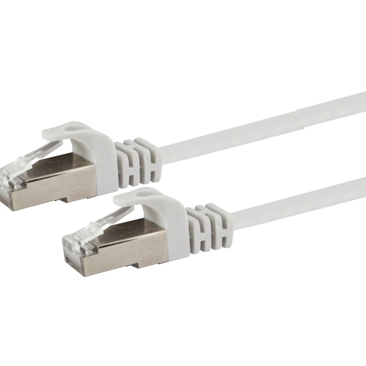 CAT6 U/FTP Netzwerk Flachkabel 1,5 mweiss