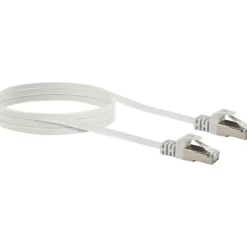 CAT6 U/FTP Netzwerk Flachkabel 3,0 mweiss