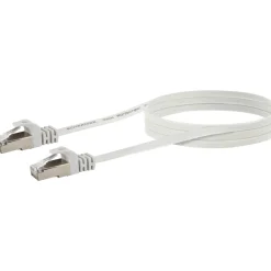 CAT6 U/FTP Netzwerk Flachkabel 3,0 mweiss
