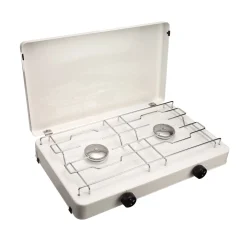 CFHZweiflammkocher Capri inklusive Druckregler und 80 cm Gasschlauch