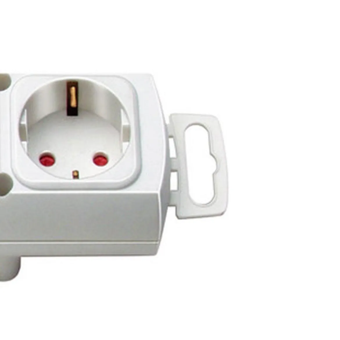 Comfort-Line Plus Steckdosenleiste weissmit Flachstecker 4-fach 2m H05VV-F3G1.5